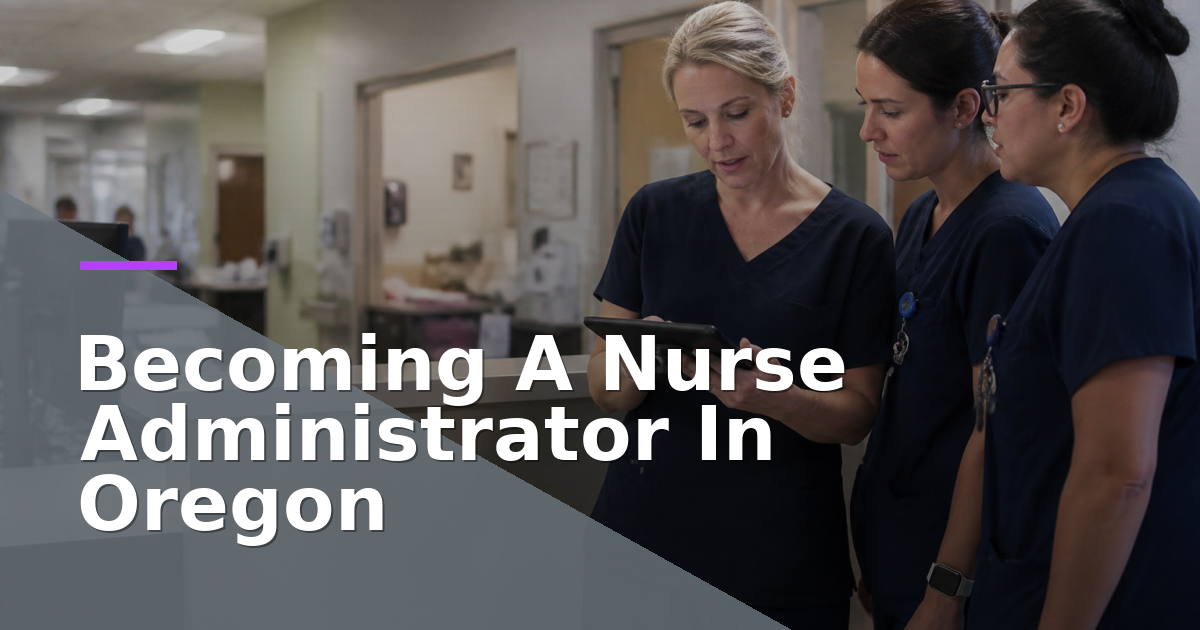Becoming A Nurse Administrator In Oregon