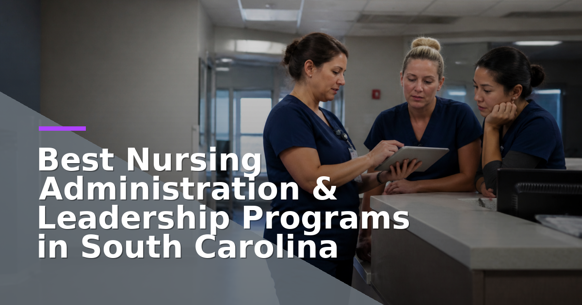 Best Nursing Administration & Leadership Programs in South Carolina (2026)