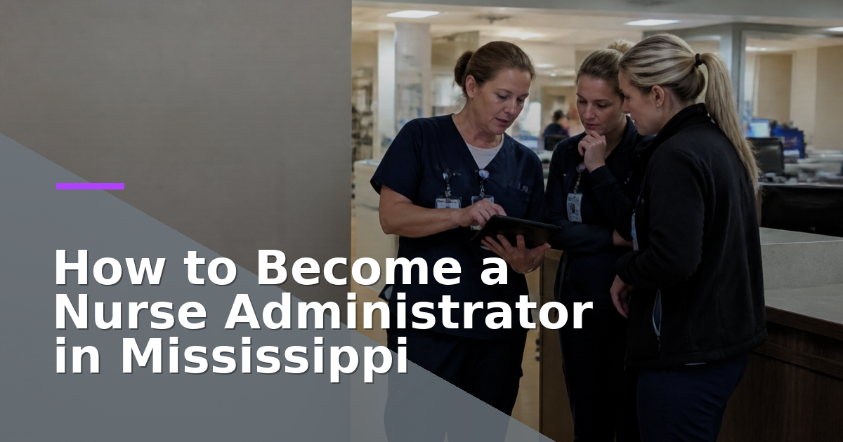 How to Become a Nurse Administrator in Mississippi