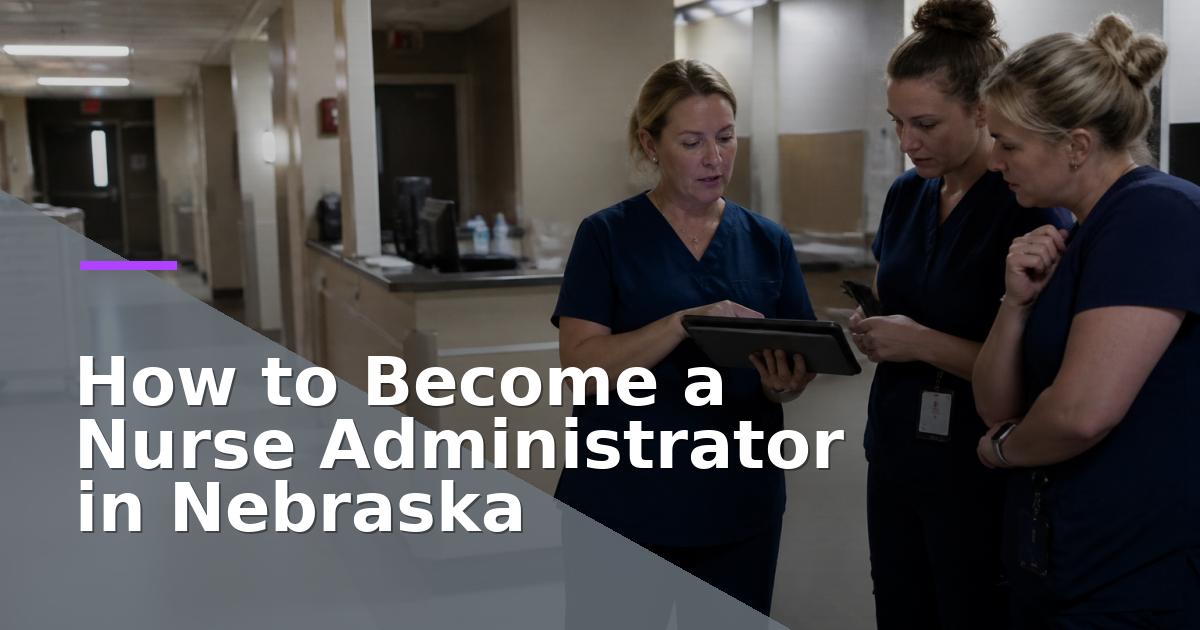 How to Become a Nurse Administrator in Nebraska
