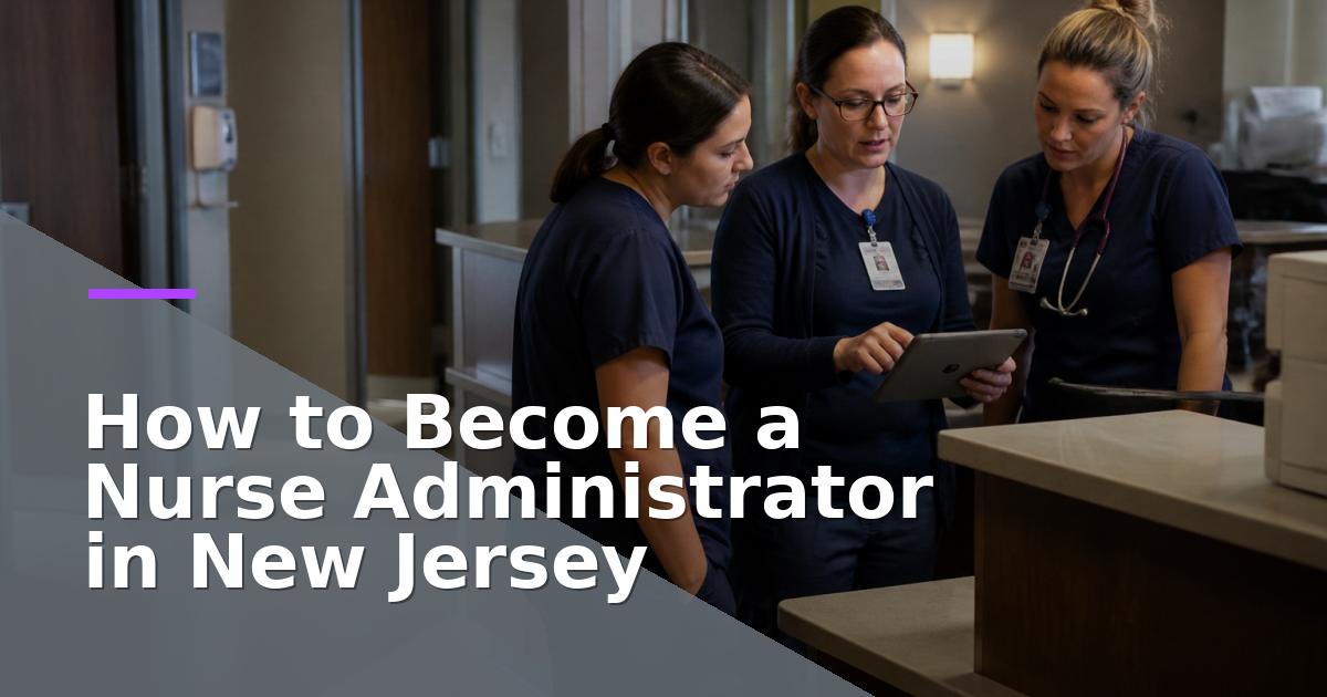 How to Become a Nurse Administrator in New Jersey