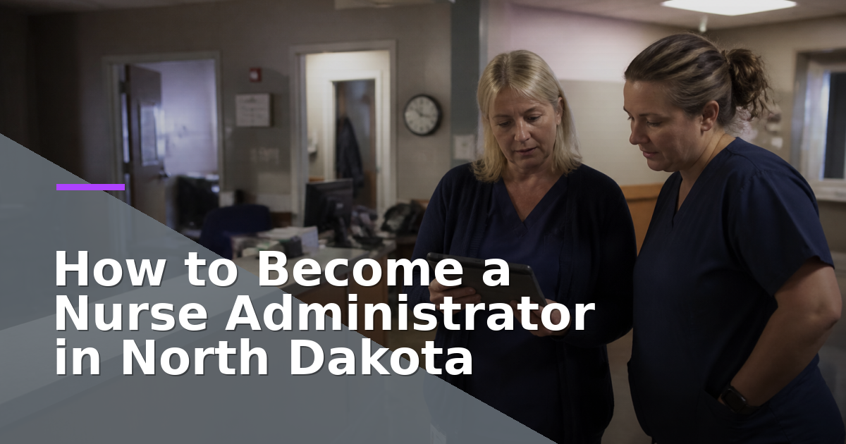 How to Become a Nurse Administrator in North Dakota