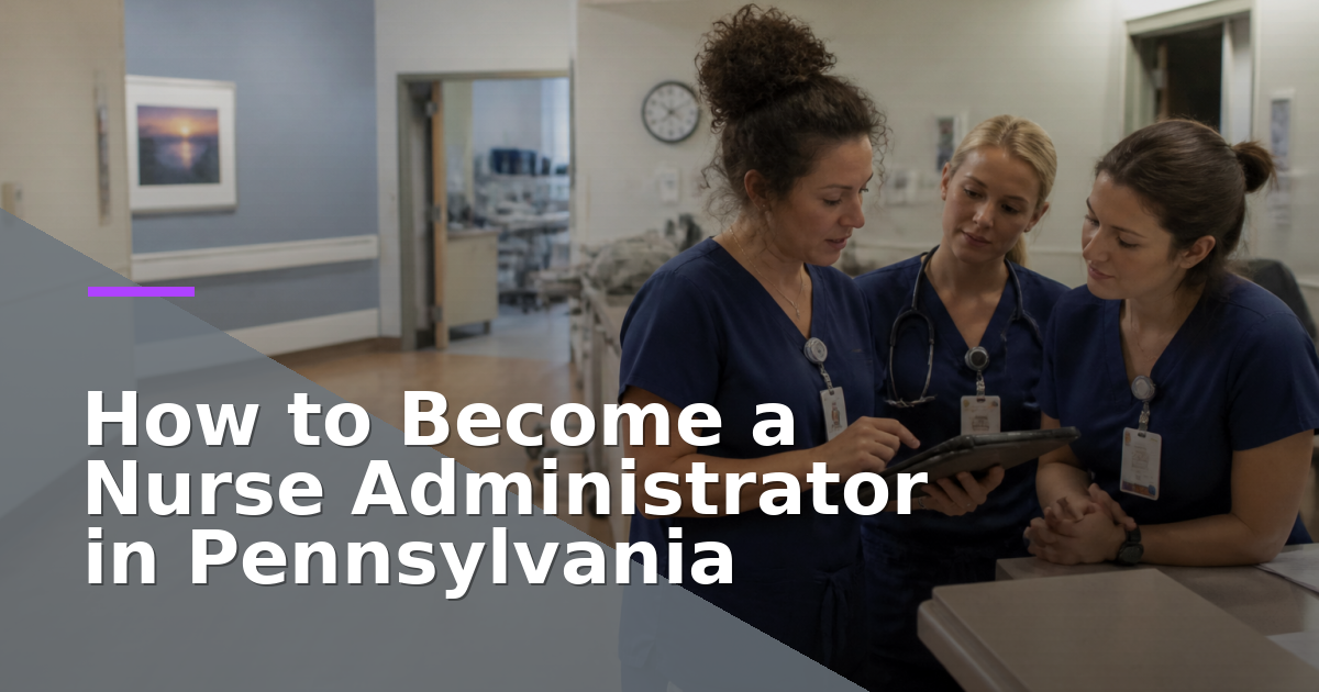 How to Become a Nurse Administrator in Pennsylvania