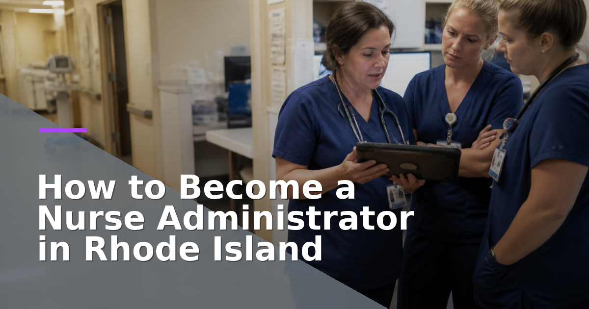 How to Become a Nurse Administrator in Rhode Island