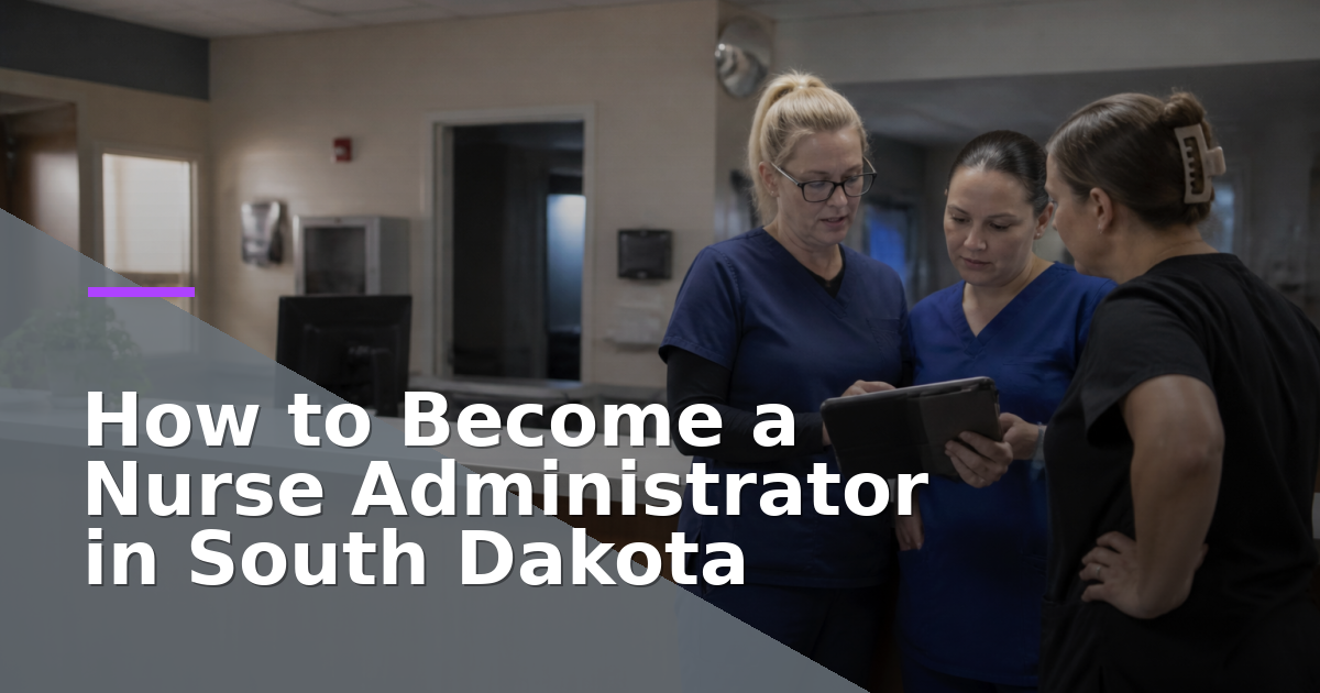 How to Become a Nurse Administrator in South Dakota