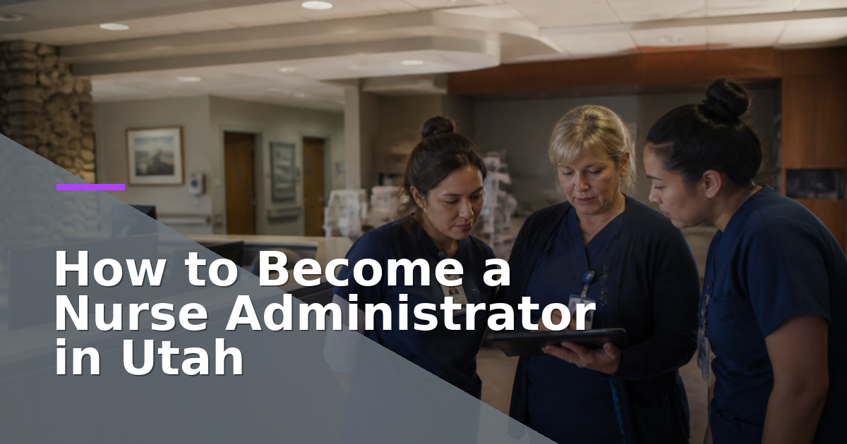 How to Become a Nurse Administrator in Utah