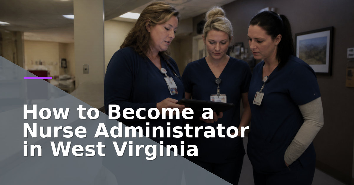 How to Become a Nurse Administrator in West Virginia