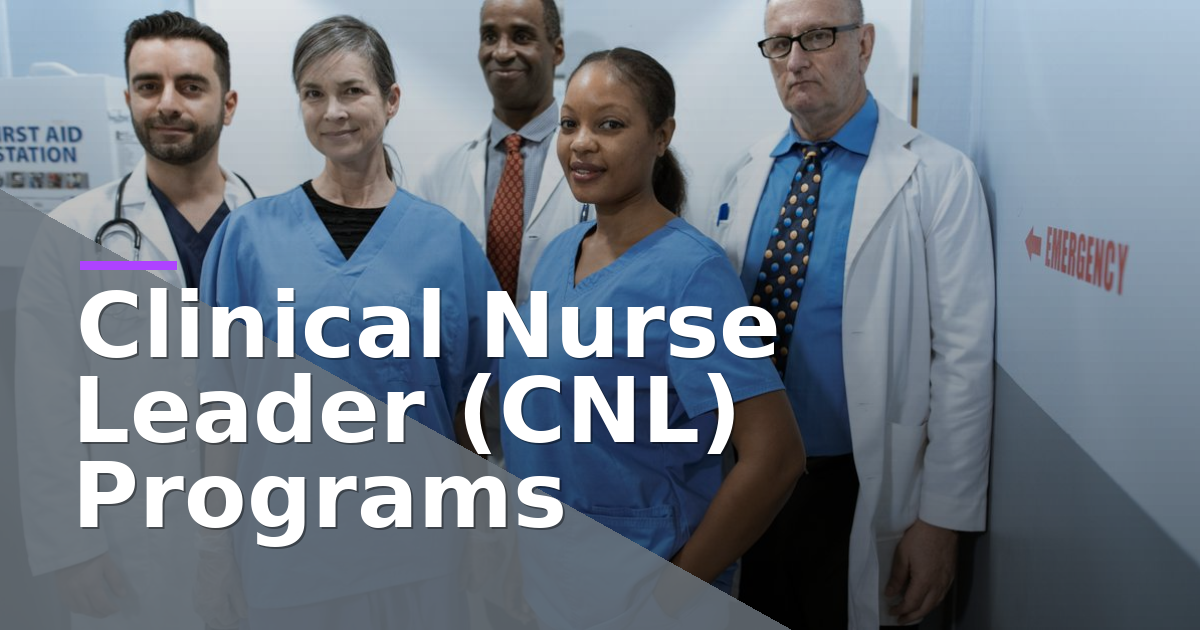 Clinical Nurse Leader (CNL) Programs