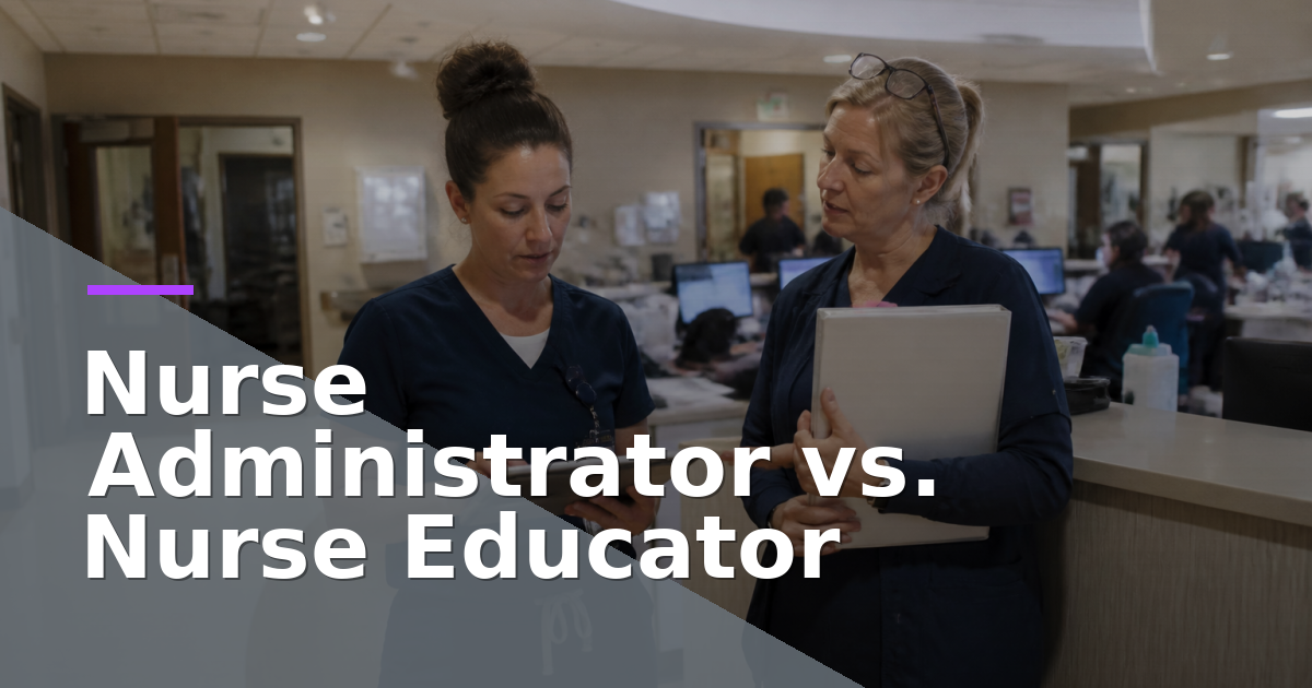 Nurse Administrator vs. Nurse Educator