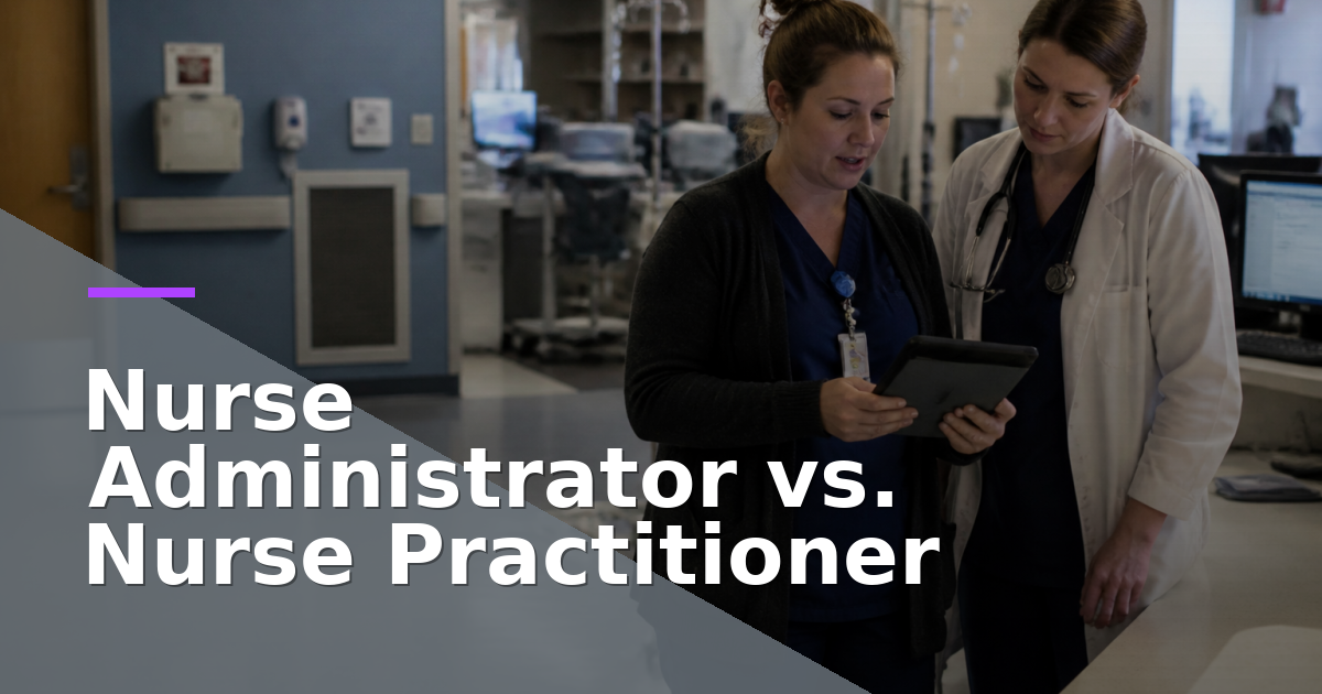 Nurse Administrator vs. Nurse Practitioner