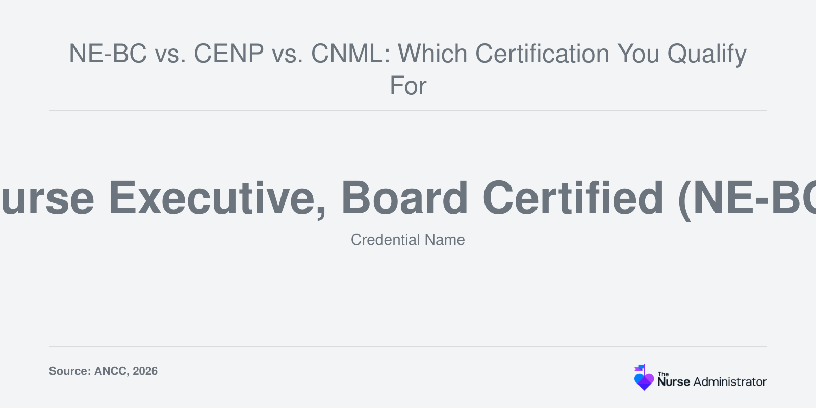 NE-BC vs. CENP vs. CNML: Which Certification You Qualify For